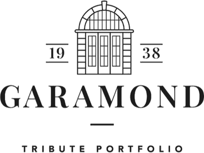 Logotyp Garamond Tribute Portfolio